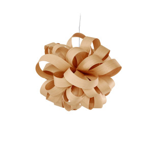 HIT 2023 Lampa wisząca drewniana Agatha Ball buk LZF