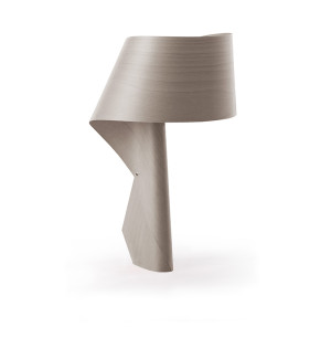 HIT 2023 Lampa biurkowa drewniana Air szara LZF