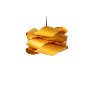 HIT 2023 Lampa wisząca drewniana Link Small żółta LZF