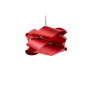 HIT 2023 Lampa wisząca drewniana Link Small czerwona LZF
