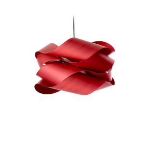 HIT 2023 Lampa wisząca drewniana Link Large czerwona LZF