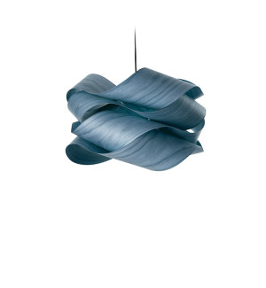 HIT 2023 Lampa wisząca drewniana Link Large niebieska LZF