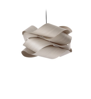 HIT 2023 Lampa wisząca drewniana Link Large szara LZF