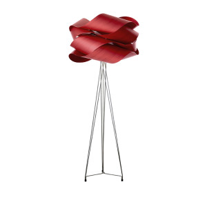 HIT 2023 Lampa podłogowa drewniana Link czerwona LZF