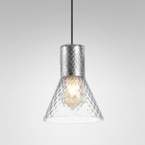HIT 2023 Lampa wisząca Modern Glass Flared E27 TR 50483 Aqform