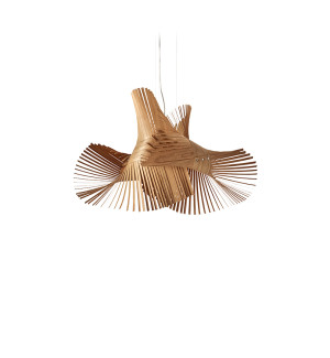 HIT 2023 Lampa wisząca drewniana Minimikado wiśnia LZF
