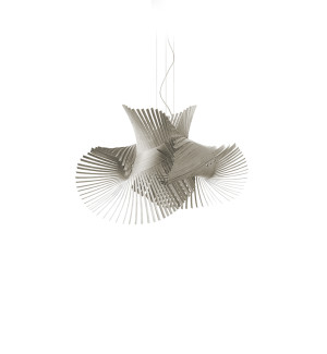 HIT 2023 Lampa wisząca drewniana Minimikado szara LZF