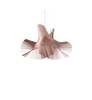 HIT 2023 Lampa wisząca drewniana Minimikado jasnoróżowym LZF