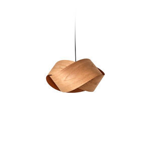 Lampa wisząca drewniana Nut wiśnia LZF