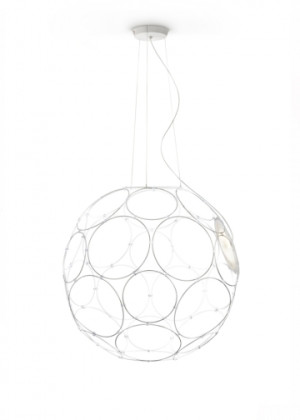 HIT 2023 Lampa wisząca Giro 67 biała F30A0101 Fabbian
