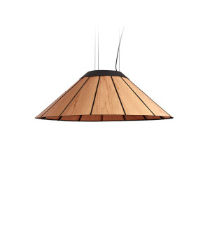 HIT 2023 Lampa wisząca drewniana Banga Medium 90 cm wiśnia LZF