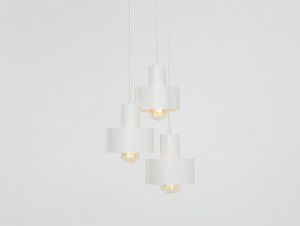 HIT 2023 Lampa wisząca Fay 3 koło biała Customform