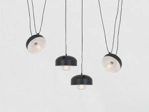 HIT 2023 Lampa wisząca Popo Flat 4 czarna Customform