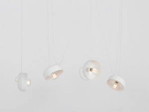HIT 2023 Lampa wisząca Popo Flat 4 biała Customform