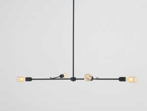 HIT 2023 Lampa wisząca Triso 4 czarna Customform