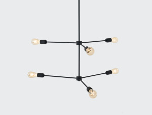 HIT 2023 Lampa wisząca Triso 6 czarna Customform
