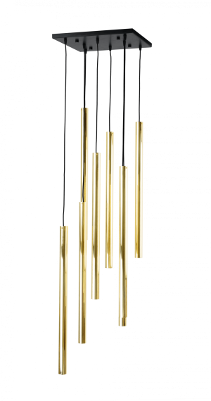 HIT 2023 Lampa wisząca Akadi 8 0136 złoty/czarny Amplex
