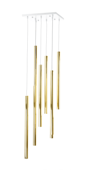 HIT 2023 Lampa wisząca Akadi 8 0146 złoty/biały Amplex