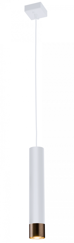 Lampa wisząca Eido biała/złota Amplex