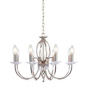 HIT 2023 Lampa wisząca Aegean 8 nikiel Elstead