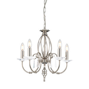 HIT 2023 Lampa wisząca Aegean 5 nikiel Elstead
