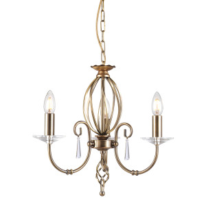 HIT 2023 Lampa wisząca Aegean 3 stary mosiądz Elstead