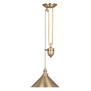 HIT 2023 Lampa wisząca z regulacją Provence 1 mosiądz Elstead