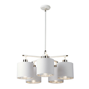 Lampa wisząca Balance 5 biała Elstead