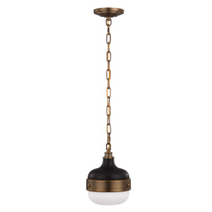 HIT 2023 Lampa wisząca Cadence mała mosiądz/czarna Elstead Feiss