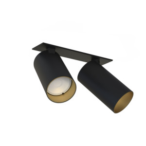 HIT 2023 Wpust sufitowy Mono surface II black/gold 7690 Nowodvorski