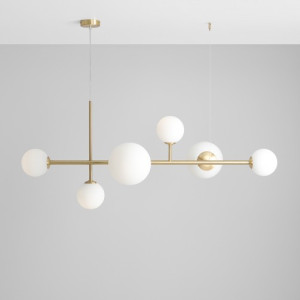 HIT 2023 Lampa wisząca Dione 6 Brass 1092K40 Aldex