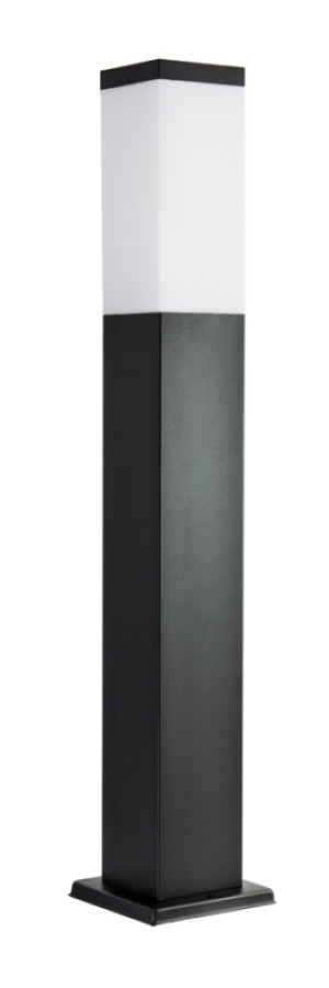 HIT 2023 Słupek zewnętrzny Inox Kwadratowa czarna SS802-650 BL Su-Ma