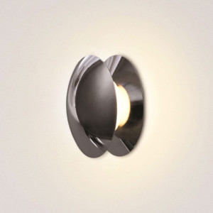 HIT 2023 Wpust ścienny Lesel 014 biały/czarny/alu Elkim Lighting