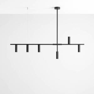 HIT 2023 Lampa wisząca Trevo 6 all black 1104K1 Aldex