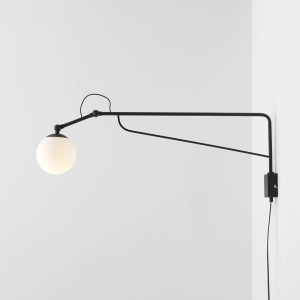 HIT 2023 Kinkiet Soho Glass duży black 1105C1_D Aldex