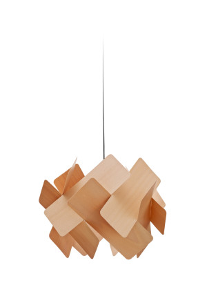 Lampa wisząca drewniana Escape Small buk LZF