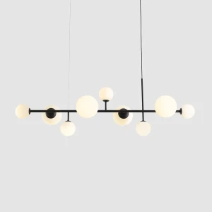 Lampa wisząca DIONE 9 BLACK 1092N1 Aldex