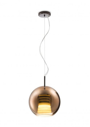 HIT 2023 Lampa wisząca Beluga Royal 30 cm brąz D57A5941 Fabbian