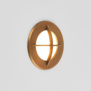 HIT 2023 Wpust ścienny zewnętrzny Arran Round mosiądz 7878 Astro Lighting