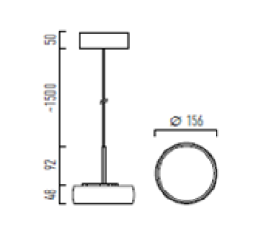 HIT 2023 Lampa wisząca kompletna Myco One Z 160 Chors