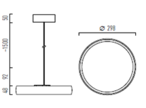 HIT 2023 Lampa wisząca kompletna Myco One Z 300 Chors