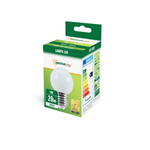 Żarówka Kulka E27 230V 1W biała Spectrum