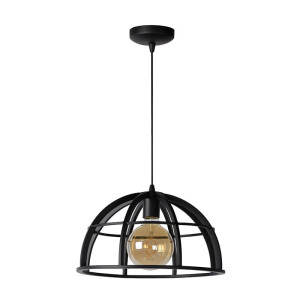 DIKRA Czarna E27 Lampa wisząca Lucide 76464/01/30