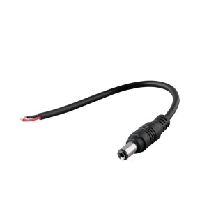 Gniazdo męskie DC 2.1/5.5 z kablem 15 cm
