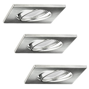 Olin LED | Nikiel kwadratowa trójpak 305855