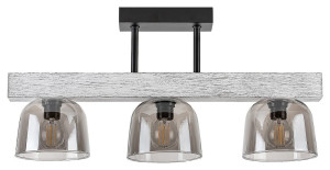 Cardamom szary dąb 3xE14 Lampa sufitowa