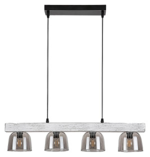 Cardamom szary dąb | przydymiony 4xE14 Lampa wisząca
