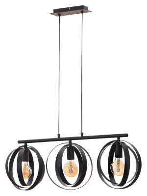 Cortado czarny 3xE27 Lampa wisząca