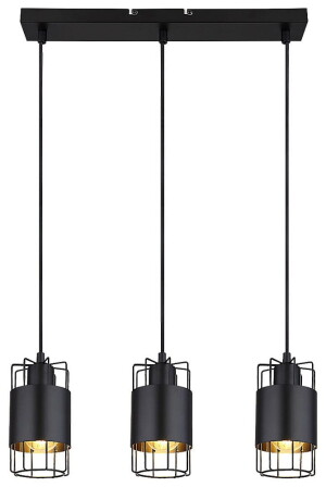 Dimitri czarny 3xE27 Lampa wisząca