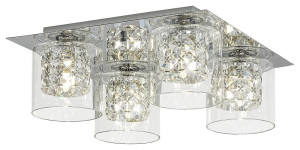 Duchess chrom | przeźroczysty 4xG9 Lampa sufitowa